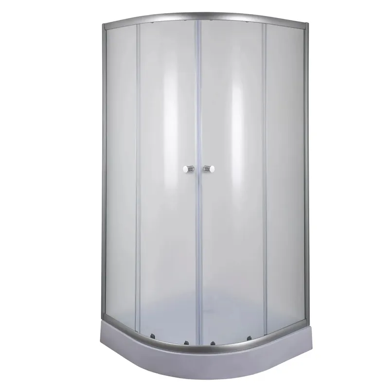 Душова кабіна з низьким піддоном MIXXUS PLAIN SCT02-100x100x195-FB SATIN матове скло 4мм (MI6897)