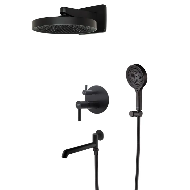 Душова система вбудована KOER KB-66029-05, 3 функції (Колір чорний) (KR5492)