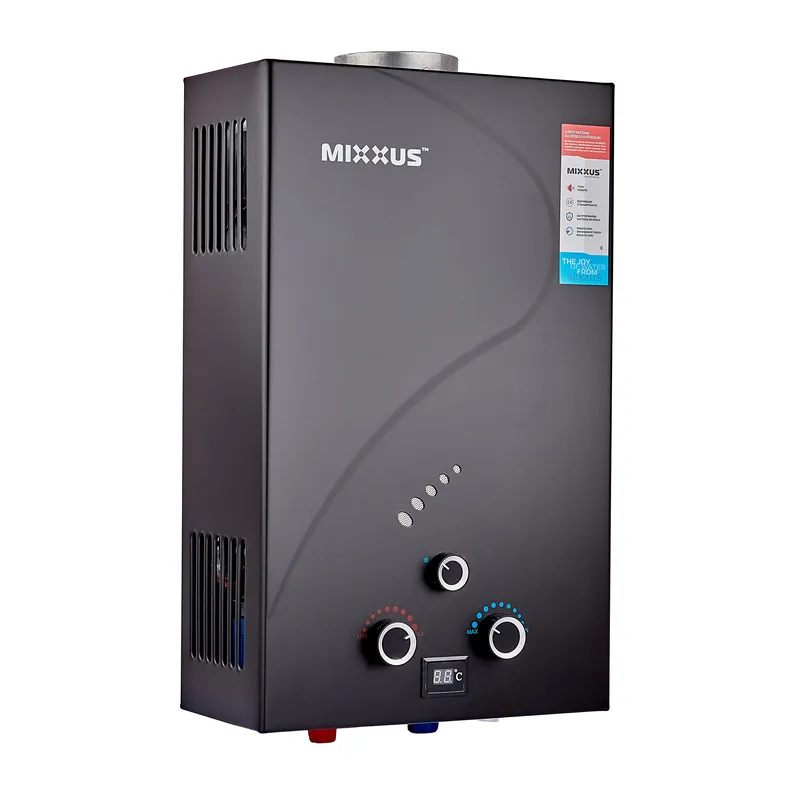 Газова колонка MIXXUS GWH-0210 BASIC BLACK димохідна 10 л/хв (колір чорний) (WH0023)