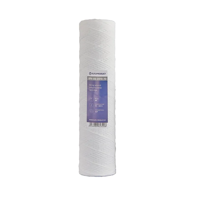 Картридж із поліпропіленової нитки PP10 2,5"x10" EUROPRODUCT EPV-02-2510-10 (EP6232)