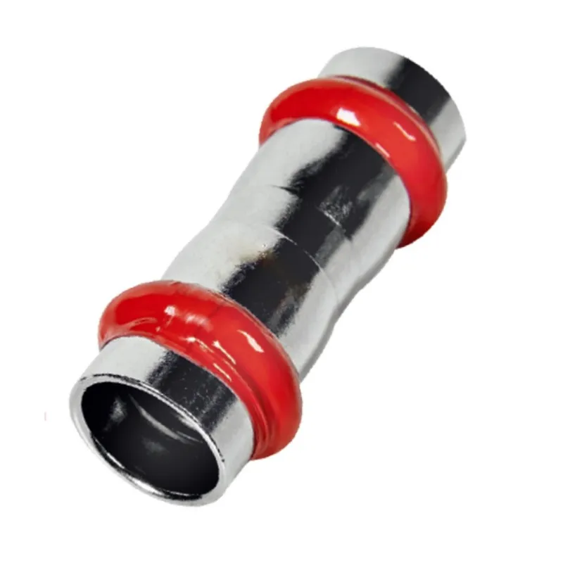 Муфта дворозтрубна KOER KQ.C15-2 PRESS-INOX AISI 304 15x15 (KR6300)