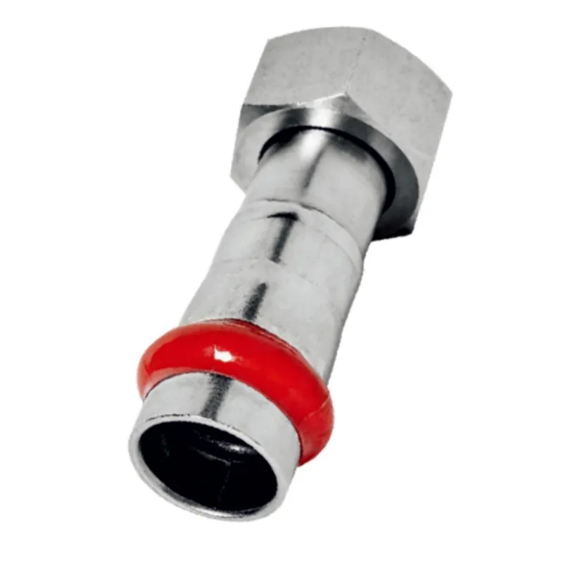 Перехідник з накидною гайкою KOER KQ.A2808NF PRESS-INOX AISI 304 28x3/4" (KR6341)
