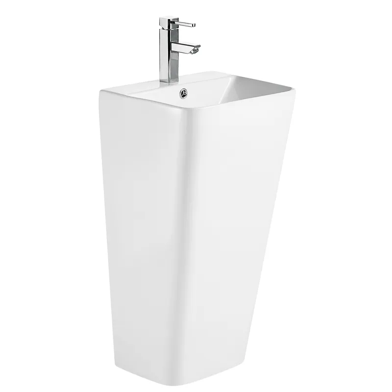 Раковина моноблок MIXXUS STYLE-1101 440х380х830mm (отвір під змішувач, перелив) (MI6696)