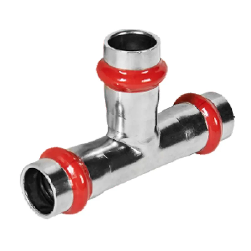 Трійник трирозтрубний KOER KQ.T54 PRESS-INOX AISI 304 54x54x54 (KR6368)