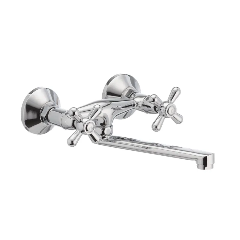 Змішувач для кухні настінний HAIBA DOMINOX 361 (Колір хром) (HB0094)